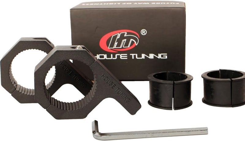 HOUSE TUNING 1.625 inche Horizontal Bar Clamps,Mounting Bracket Tube Clamp Roof Roll Cage Holder for Work HID LED Light Bar (2pcs-1.65" Clamp) - Image 1
